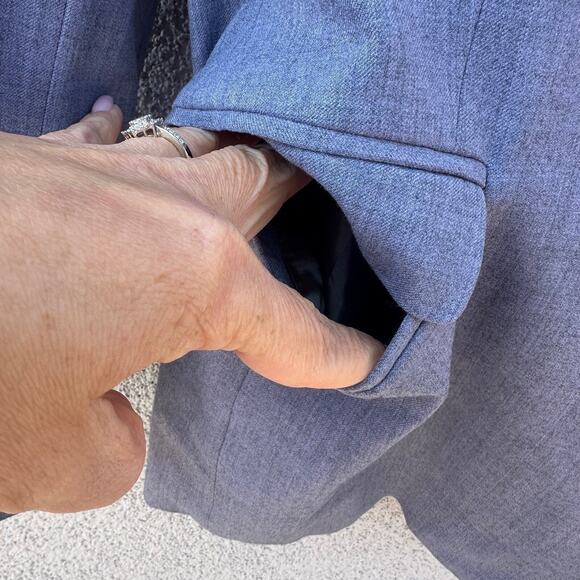 Piazza Sempione Womens Wool Blend Blazer Jacket Size IT 44 Quiet Luxury 80s - Picture 9 of 16